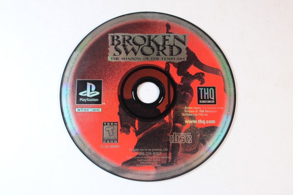 Broken Sword: The Shadow of the Templars (Sony PlayStation 1 PS1 1998) Disc Only
